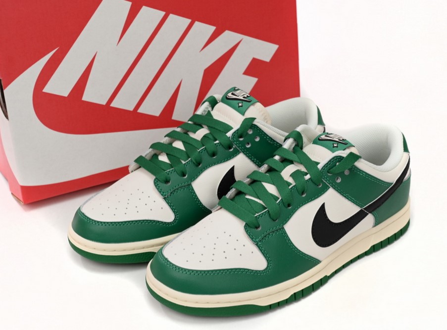 Nike Dunk Low 'White Green Lottery'