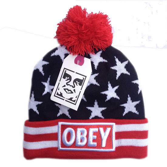 Bonnet OBEY USA Flag