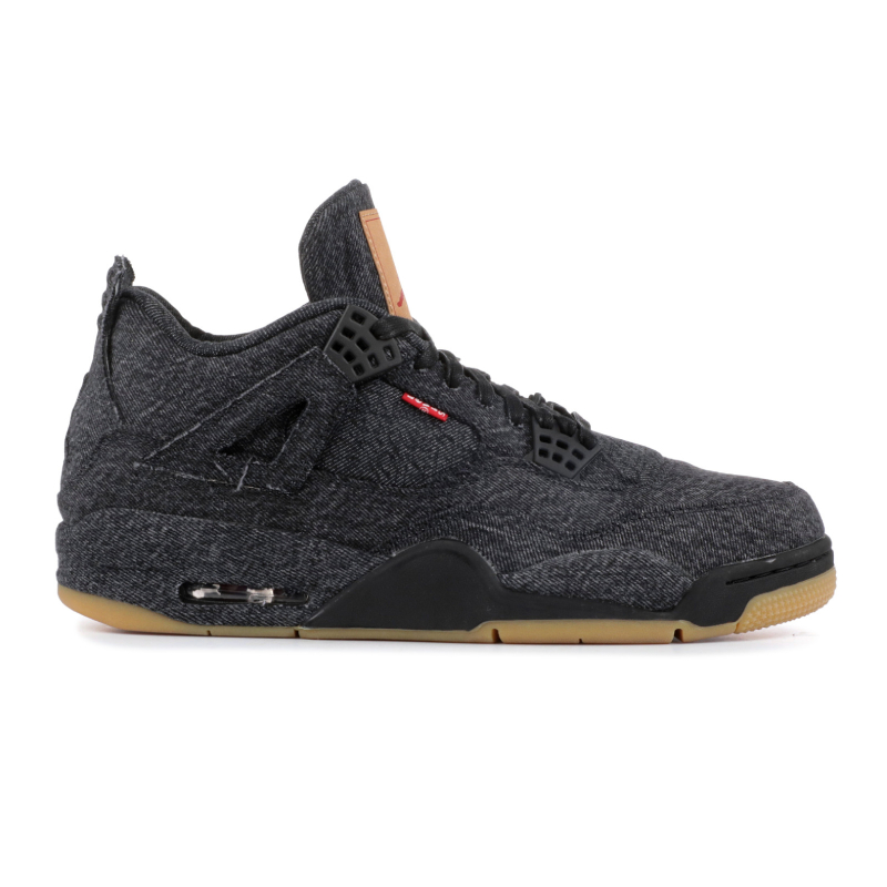 Levis x Air Jordan 4 Black