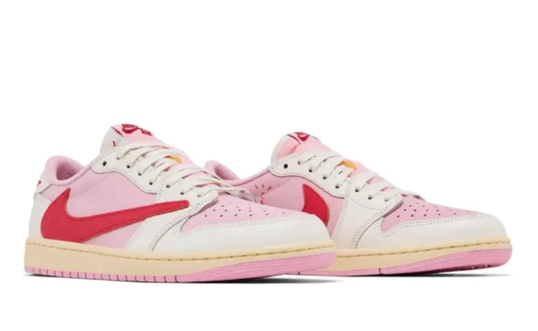 Air Jordan 1 Retro Low OG SP Travis Scott Sail Tropical Pink