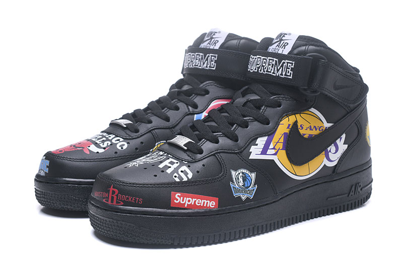 Air Force 1 Mid Supreme NBA 'Black'