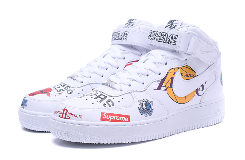 Air Force 1 Mid Supreme NBA 'White'