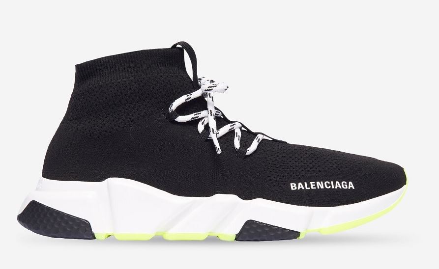 Balenciaga Speed Lace Up 'Black Yellow'